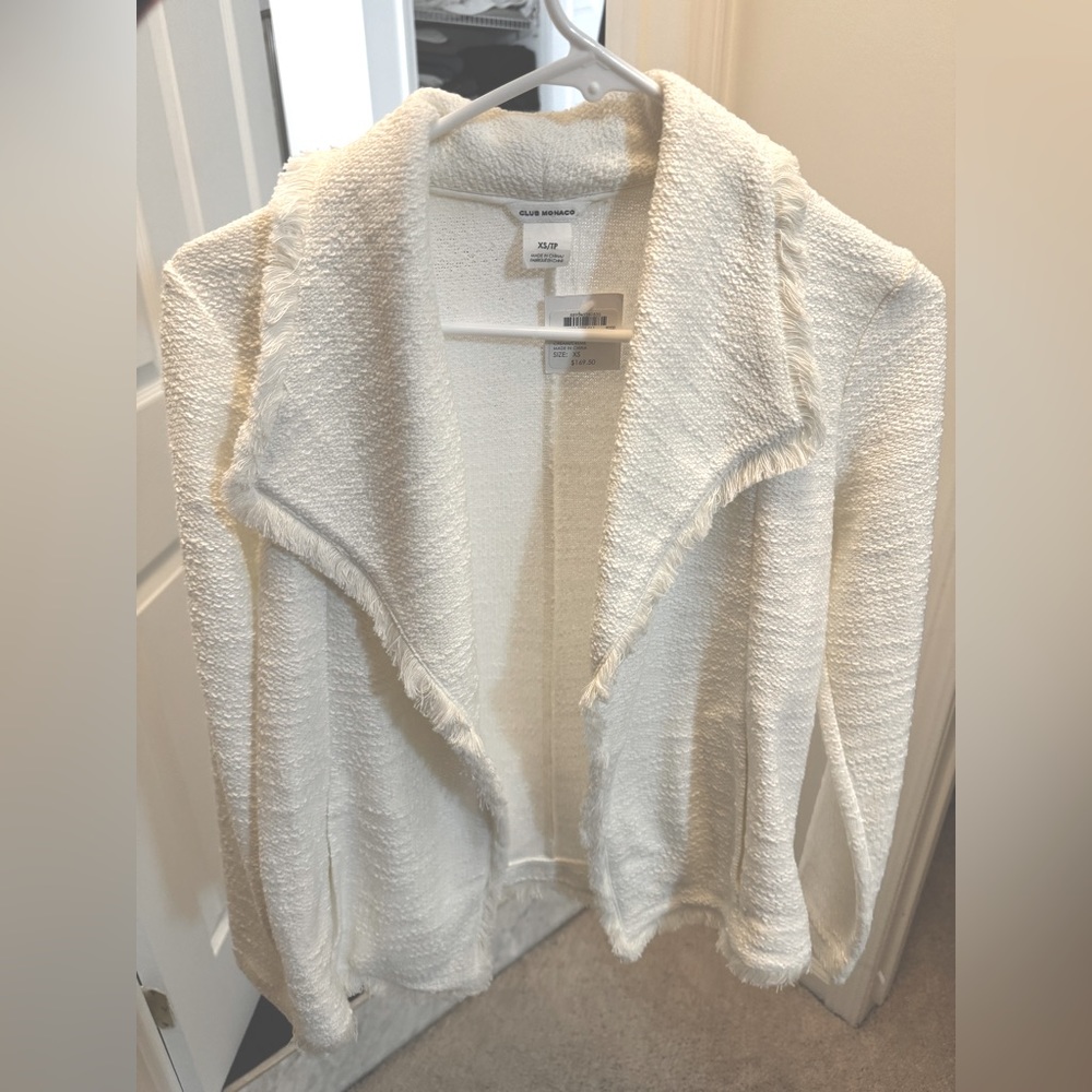 Club Monaco New Tweed Blazer NWT XS